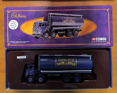1:50 CORGI N° 12101 " FODEN FG CYLINDRICAL TANKER " CADBURY'S DAIRY MILK... - Photo 1/2