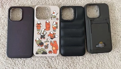 iPhone 13 Pro Case Lot Of  4 Apple Leather Mr Do Nothing And More - Image 1 of 4