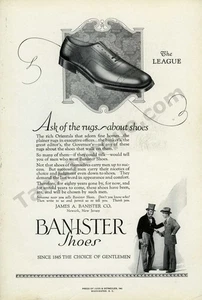 Zapatos para hombre Banister 1925 de lujo a elección de caballeros ¡ANUNCIO IMPRESO decoración de pared! (4268) - Imagen 1 de 1