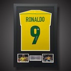 Ronaldo Nazario Hand Signed Framed Brazil Shirt  With COA £549