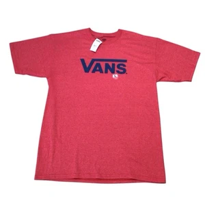 VANS Short Sleeve Classic T-Shirt Red Size L NEW - Picture 1 of 6