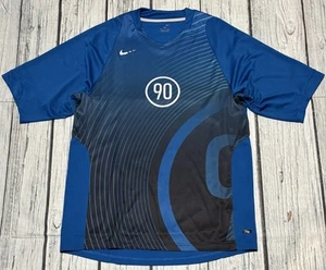 Maglia calcio vintage Nike T90 blu uomo taglia small 2006 speciale rara Y2K vintage - Foto 1 di 9