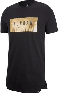 Air Jordan Sportswear Flight Nike Herren Gr. 2XL Schwarz Gold Folie - Bild 1 von 4