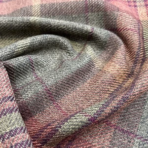 Upholstery Fabric Grampian Faux Wool Brown & Red Tartan Check Curtain Fabric - Picture 1 of 8