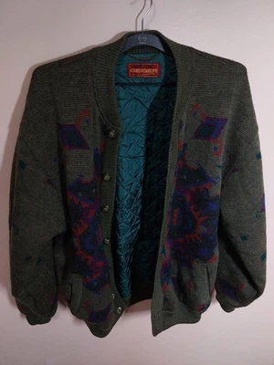 Geiger коллекции кардиган куртка ацтекский стиль дизайн Австрия чисто шерсти размер 52 - Изображение 1 из 4