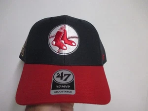 BOSTON RED SOX (47 MARCA MVP) SOMBRERO SNAPBACK PARA HOMBRE (AJUSTABLE) NUEVO CON ETIQUETAS BORDE AZUL MARINO Y ROJO - Imagen 1 de 5