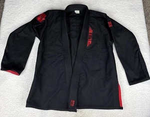 Elite BJJ Erwachsene Gi Top Größe F1 schwarz & rot Schriftzug Brazilian Jui Jitsu BJJ MMA - Bild 1 von 8