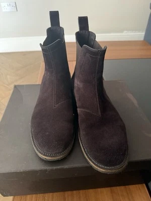 Botas Chelsea Bottega Veneta Gamuza Tobillo Talla EU 40 Marrón Espresso Foto 1 de 4