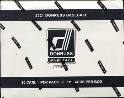 Caja de paquete de grasa de béisbol Donruss 2021 (12 paquetes - 30 tarjetas por paquete) violonchelo sellada nueva Foto 1 de 3