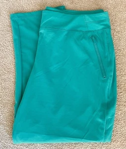 Chico’s Zenergy Pants Womens 2 Turquoise Crop Pull On - Picture 1 of 7