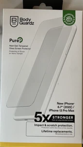 Body Guardz Pure 3 Tempered Glass Screen Protector iPhone 14 Plus/13 Pro Max - Picture 1 of 2