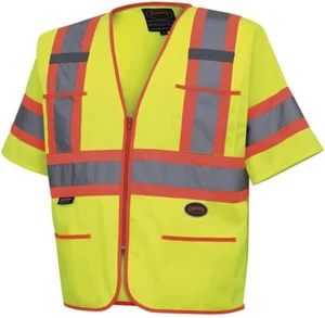 Gilet di Sicurezza Hi-Vis Tricot con Maniche - Nastro Riflettente, Ingranaggio Alta Visibilità - Foto 1 di 11