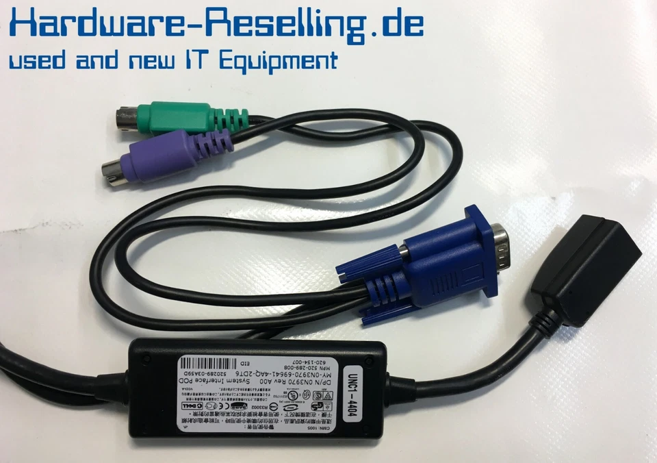 Dell 520-289-008  0N3970 PS/2 System Interface POD KVM over Ethernet - Bild 1 von 2