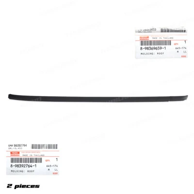For Isuzu Dmax 2 Dr Open Cab 2020 - '23 Right Roof Line Rubber Drip Door Seal - Image 1 of 4