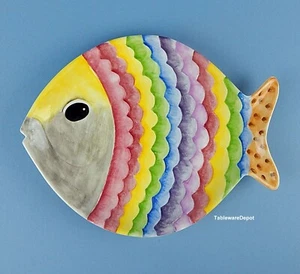 Studio Nova FISHY, 10 7/8" Plate, Multicolor, NEAR MINT Condition! - Picture 1 of 4