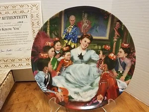 Plato de coleccionista The King And I Getting to Know You 1985 Knowles Broadway - Imagen 1 de 5