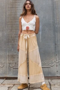 POL Clothing Loose Knit Pants with Drawstring Waistband - Picture 1 of 7