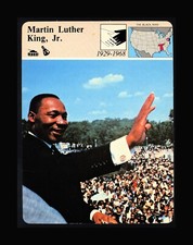 1979 Panarizon Martin Luther King Jr MLK The Black Man Story of America Card 