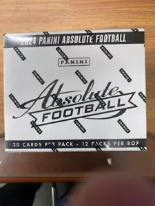 2024 NFL Panini Absolute Fat Pack Cello 12 Pack Box - 240 Cards Factory Sealed - Picture 1 of 2