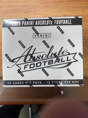 2024 NFL Panini Absolute Fat Pack Cello 12 Pack Box - 240 Cards Factory Sealed - Image 1 of 2
