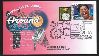 #2730 Dinah Washington on #3762 Rock Around the Clock FDC by Therome Americover - Image 1 of 2