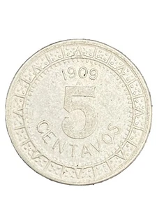 ☆☆☆XF 1909 MEXICO 5 CENTAVOS☆☆☆ - Picture 1 of 5