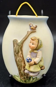 1958 Goebel Wall Pocket Girl On Branch W/Bird - Picture 1 of 3