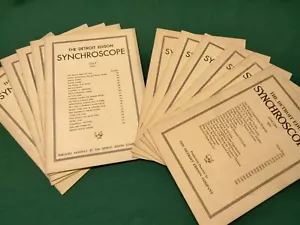 Menge 11 Vintage 1931 Detroit Edison Synchroskop monatliche Mitarbeiter-Newsletter - Bild 1 von 24