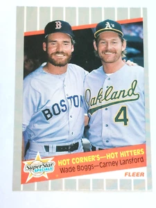 Fleer 1989 - Super Star Specials Wade Boggs, Carney Lansford #633 - Imagen 1 de 2