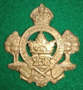 238th Battalion (Valcartier, Quebec) Cap Badge, CEF WW1 Canadian - Picture 1 of 4