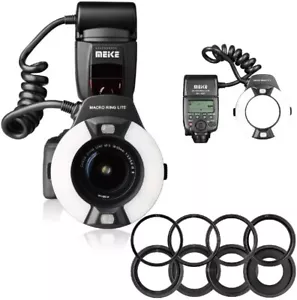 Meike MK-14EXT i-TTL Macro Ring Light Flash for Nikon D5600 D5200 D5100 D5000 - Picture 1 of 12