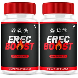 (2 Pack) Erec Boost for Men ErecBoost Maximum Strength Supplement (120 Capsules) - Picture 1 of 7