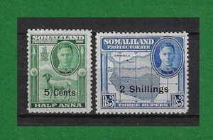 S662, Somaliland, 1951, KGVI, Surcharged With New Currency, MLH - Picture 1 of 1