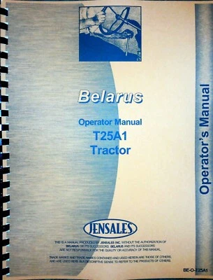 Bielorrusia T25A1 Tractor Propietario Operador Manual Diesel Foto 1 de 4