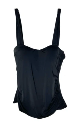 Traje de baño Jantzen correa cómoda Tankini parte inferior con falda 2 piezas negro talla 6 Foto 1 de 4