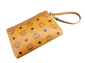 MCM Tasche Pochette Etui Mini Handtasche cognac gold schwarz silber Anhänger - Bild 1 von 53
