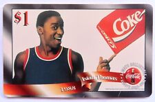 1996 COCA COLA Sprint Phone Card: ISIAH THOMAS (Detroit Pistons)
