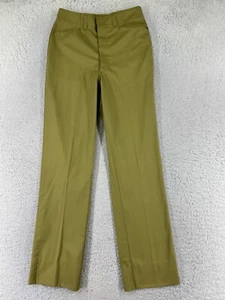 VINTAGE Boy Scouts Pants Youth 26 Green Official Uniform Union Made 26x29 - Picture 1 of 16