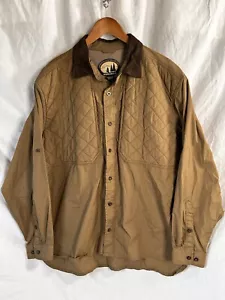 Woolrich Sportsmen Shooting Shirt Mens XL Insulated Pads Hunting Khaki Brush Top - Picture 1 of 24