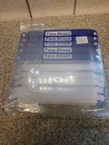 10PCS Safety Full Face Shield Reusable Washable Face Mask Clear Protection Cover - Picture 1 of 7