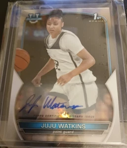 2022-23 Bowman University cromo automático radiocontrol JuJu Watkins USC Trojans - Imagen 1 de 2