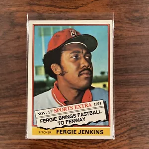 1976 Topps Baseball #250T Fergie Jenkins Traded Chicago Cubs HOF Free Ship! - Picture 1 of 2