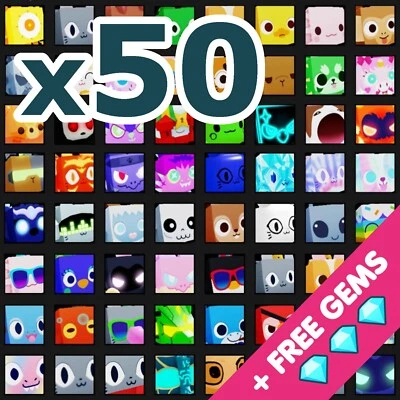 PET SIMULATOR 99 50 Random Huge ✨ PS99 ✨ + 50m Gems💎💎💎✨ US Seller ✨