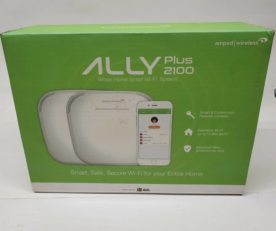 Amped Wireless ALLY Plus 2100 Whole Home Smart Wi-Fi System - ALLY-0012K - Image 1 of 4