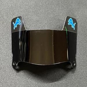 Detroit Lions - Black MINI Football Helmet Visor with Blue Clips - Bild 1 von 2