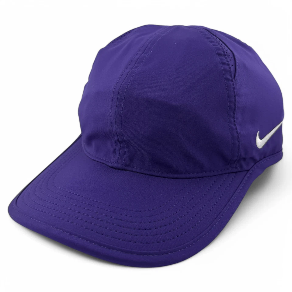 Nike Dri-Fit Team Featherlight Solid Purple Blank CJ7082-547 Tennis Cap Hat