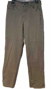 Gloria Vanderbilt Pants Womens 8 Beige Khaki Denim Preoowned - Picture 1 of 8