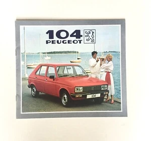 Peugeot 104 5dr Sales Brochure UK - 1981 - Picture 1 of 4