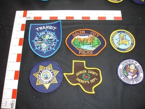 police sheriff security  department vintage patch set for display - Picture 1 of 7