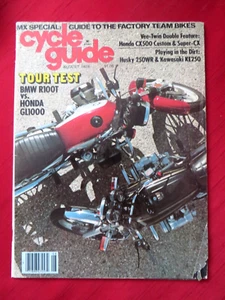 Cycle Guide Magazine August 1979 Honda CX500 Kawasaki KE250 Husky 250WR B11315 - Bild 1 von 3